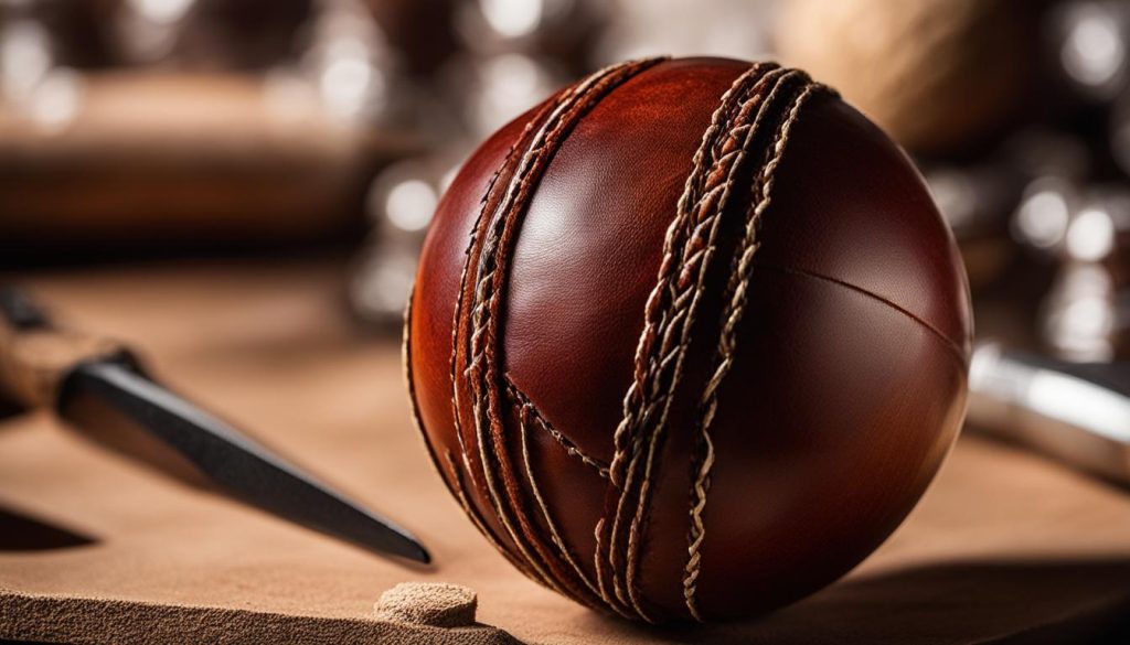 Cricket Game Ball Construction Detail