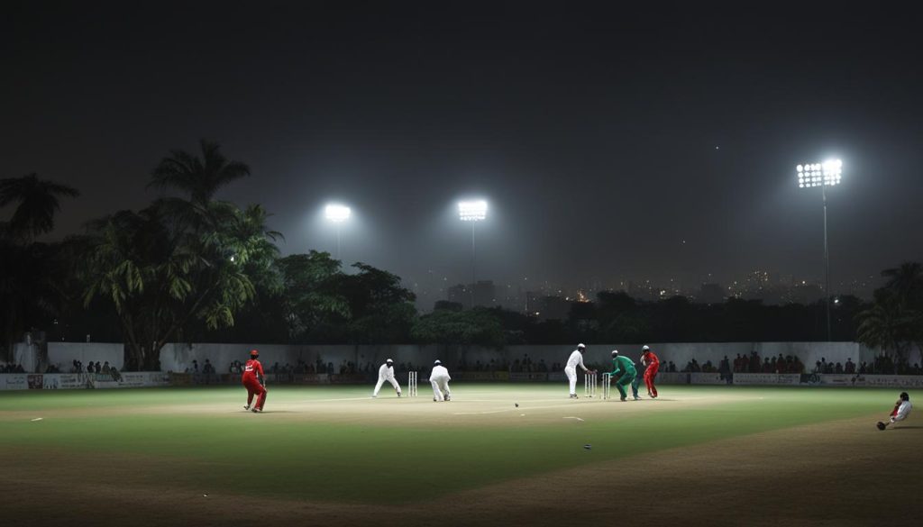 Night tape ball cricket tournaments in Karachi