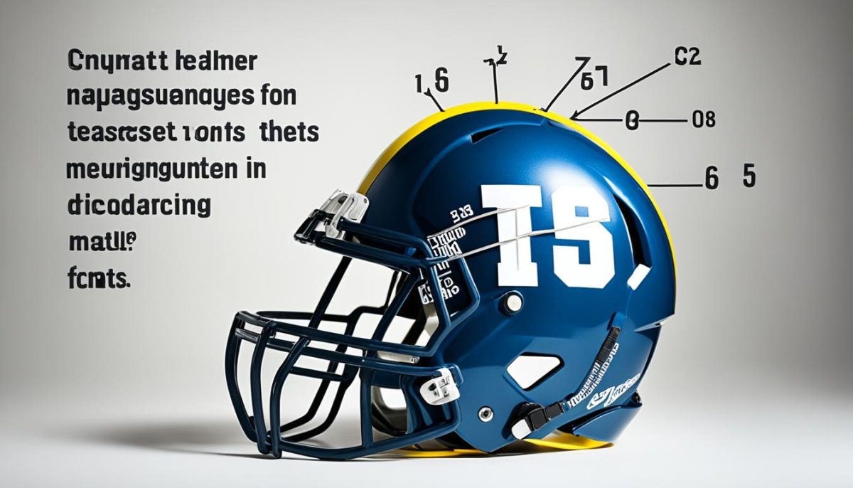 football helmet size chart